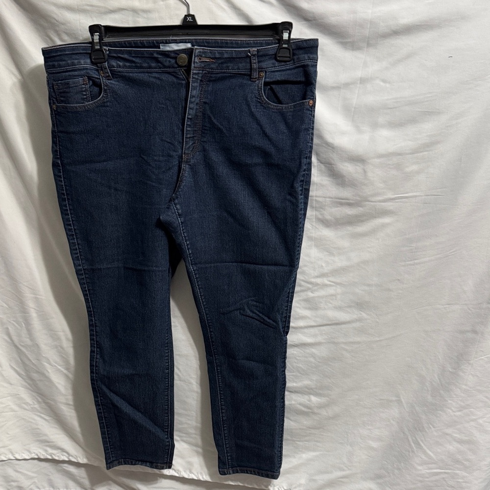 LOFT Dark Blue Curvy Skinny Women's Jeans
